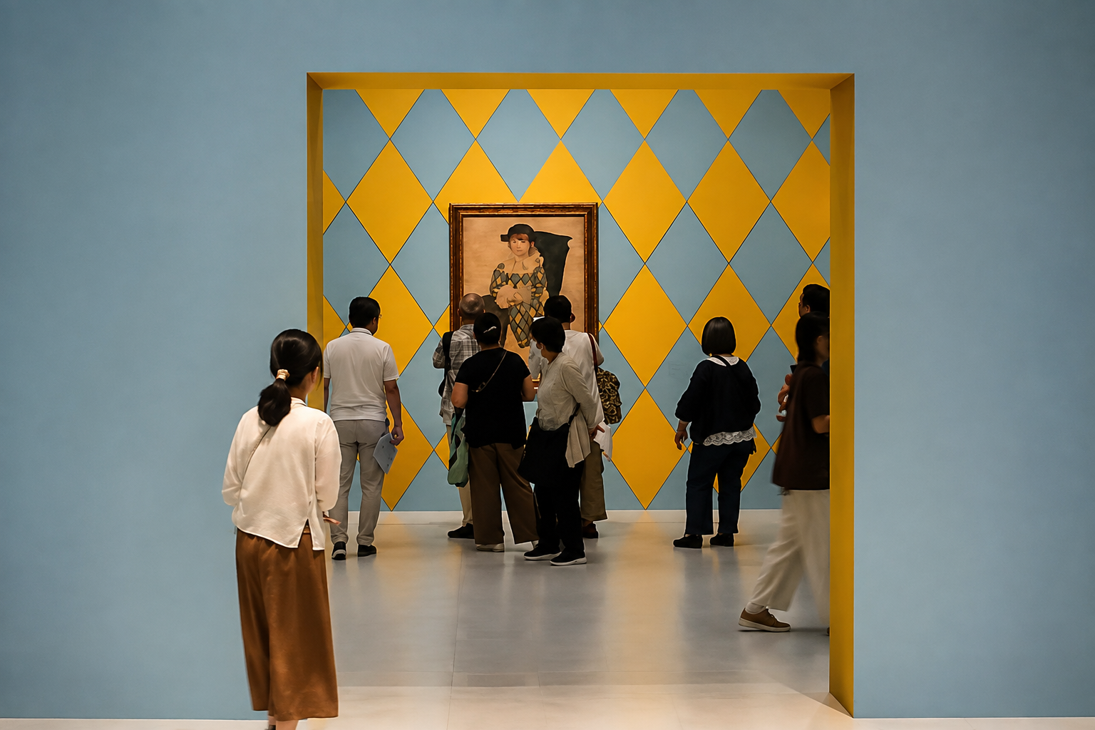 Works by Picasso presented in a gallery installation