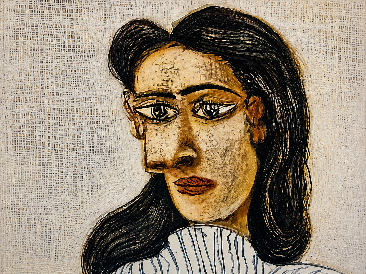 Picasso portrait work displayed at the Tokyo exhibition